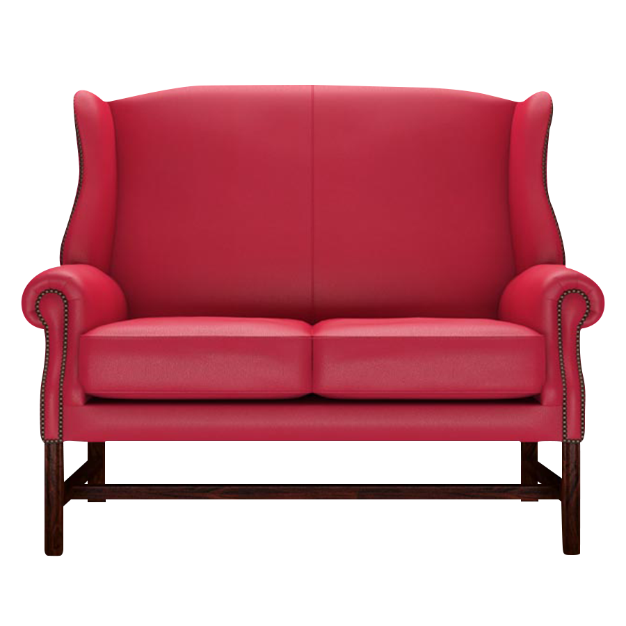 Drummond 2 Sits Chesterfield Soffa Shelly Flame Red