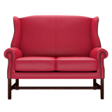 Drummond 2 Sits Chesterfield Soffa Shelly Flame Red
