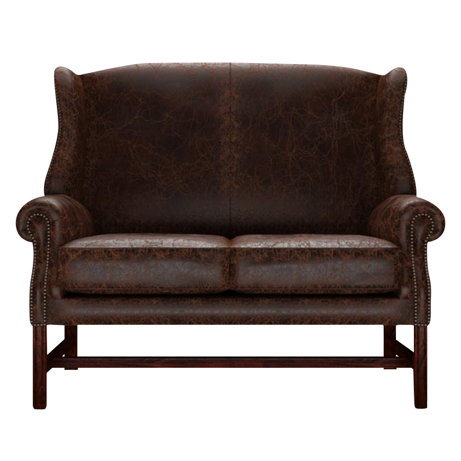 Drummond 2 Sits Chesterfield Soffa Tudor Mahogany