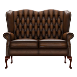 Gladstone 2 Sits Chesterfield Soffa Antique Autumn Tan