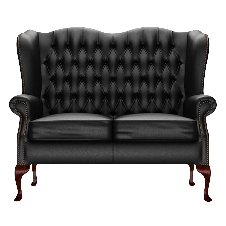 Gladstone 2 Sits Chesterfield Soffa Birch Black