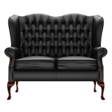 Gladstone 2 Sits Chesterfield Soffa Birch Black