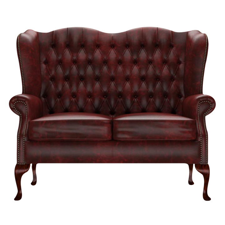 Gladstone 2 Sits Chesterfield Soffa Etna Red