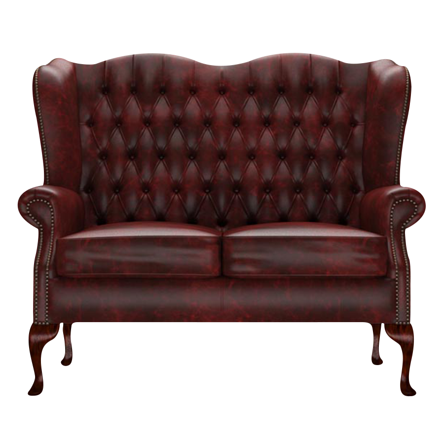 Gladstone 2 Sits Chesterfield Soffa Etna Red