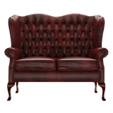 Gladstone 2 Sits Chesterfield Soffa Etna Red