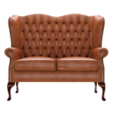 Gladstone 2 Sits Chesterfield Soffa Old English Bruciato