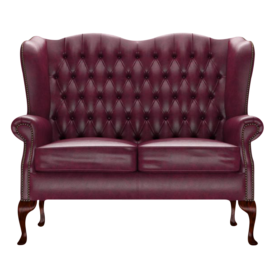 Gladstone 2 Sits Chesterfield Soffa Old English Burgundy