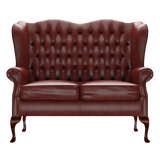 Gladstone 2 Sits Chesterfield Soffa Old English Chestnut