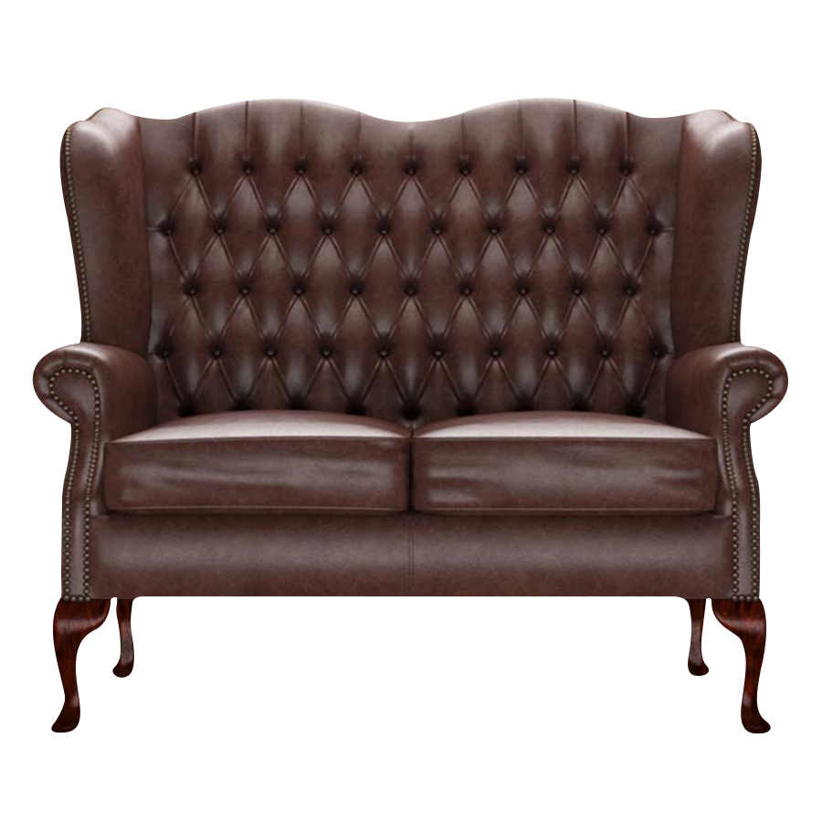 Gladstone 2 Sits Chesterfield Soffa Old English Dark Brown