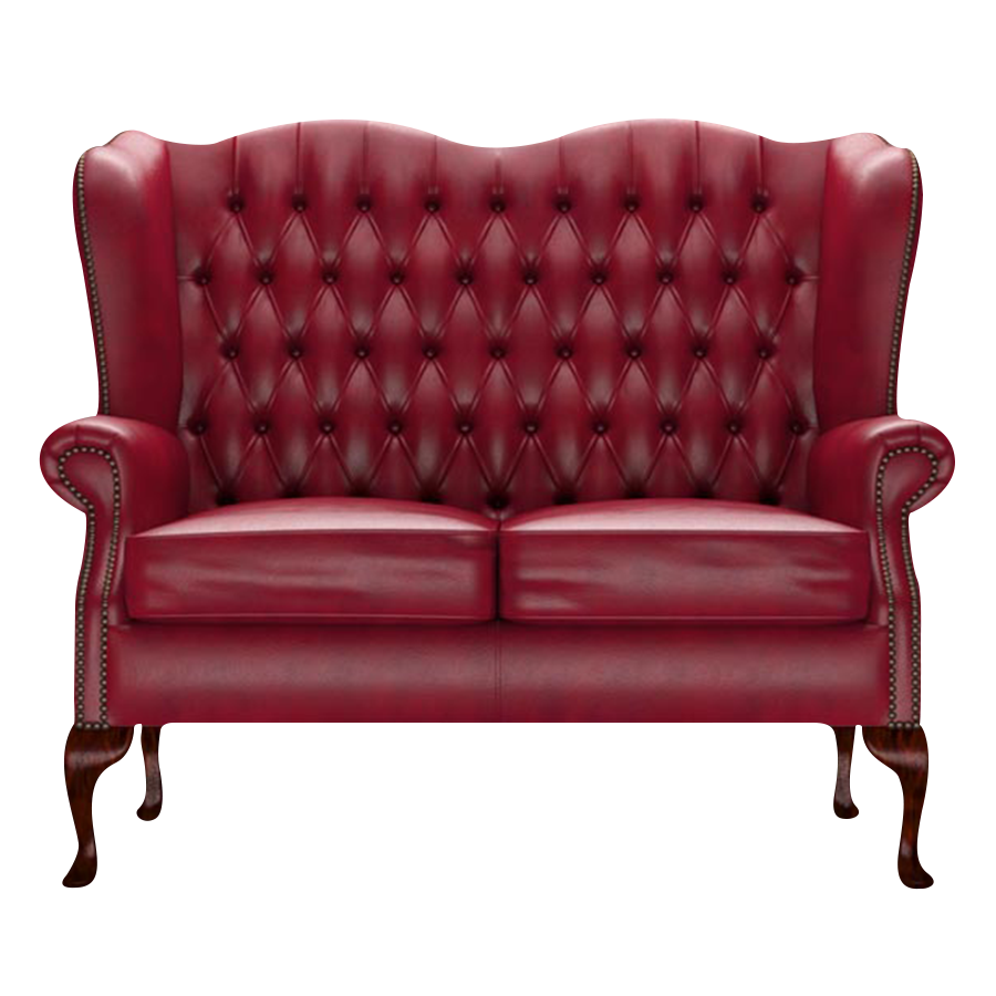 Gladstone 2 Sits Chesterfield Soffa Old English Gamay