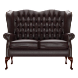 Gladstone 2 Sits Chesterfield Soffa Old English Smoke