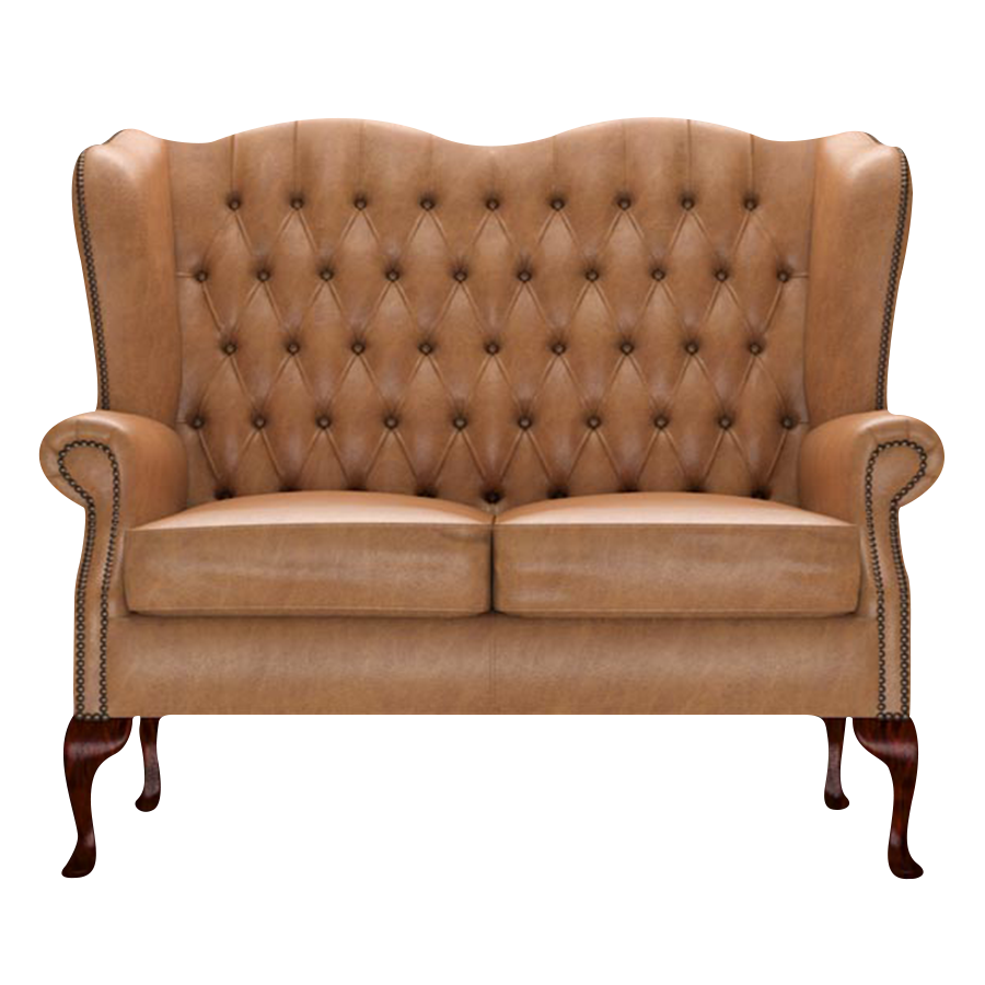 Gladstone 2 Sits Chesterfield Soffa Old English Tan