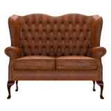 Gladstone 2 Sits Chesterfield Soffa Tudor Chestnut