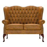Gladstone 2 Sits Chesterfield Soffa Tudor Mustard