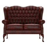 Gladstone 2 Sits Chesterfield Soffa Tudor Oxblood