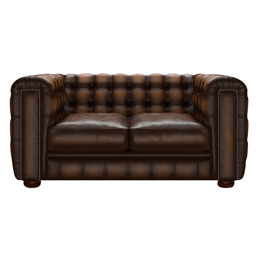 Kingsley 2 Sits Chesterfield Soffa Antique Autumn Tan