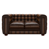 Kingsley 2 Sits Chesterfield Soffa Antique Autumn Tan