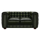 Kingsley 2 Sits Chesterfield Soffa Antique Green