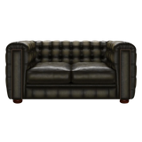 Kingsley 2 Sits Chesterfield Soffa Antique Olive