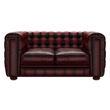 Kingsley 2 Sits Chesterfield Soffa Antique Red