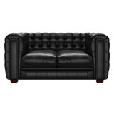 Kingsley 2 Sits Chesterfield Soffa Old English Black