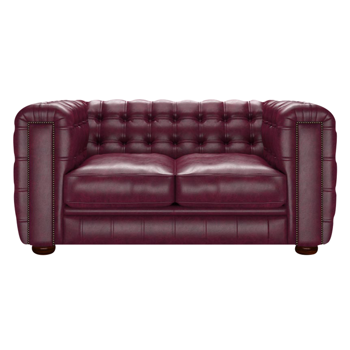 Kingsley 2 Sits Chesterfield Soffa Old English Burgundy