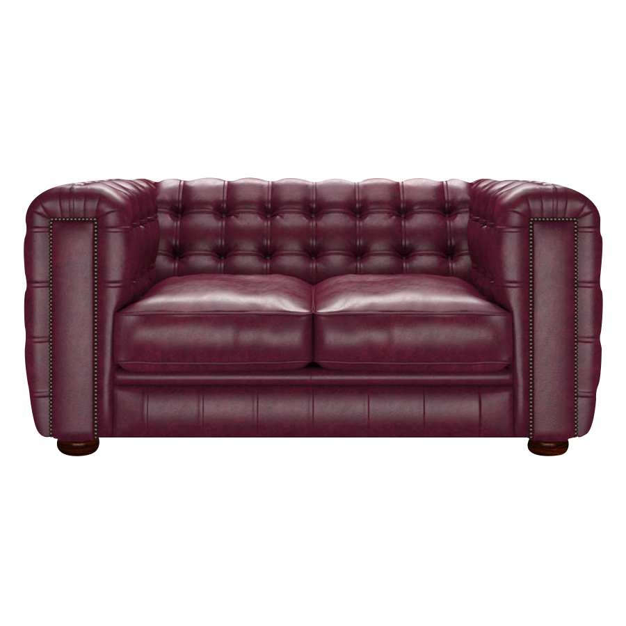 Kingsley 2 Sits Chesterfield Soffa Old English Burgundy