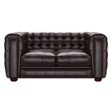 Kingsley 2 Sits Chesterfield Soffa Old English Smoke