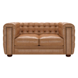 Kingsley 2 Sits Chesterfield Soffa Old English Tan