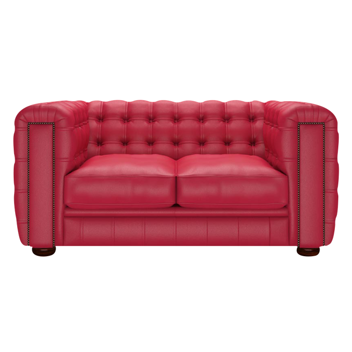 Kingsley 2 Sits Chesterfield Soffa Shelly Flame Red