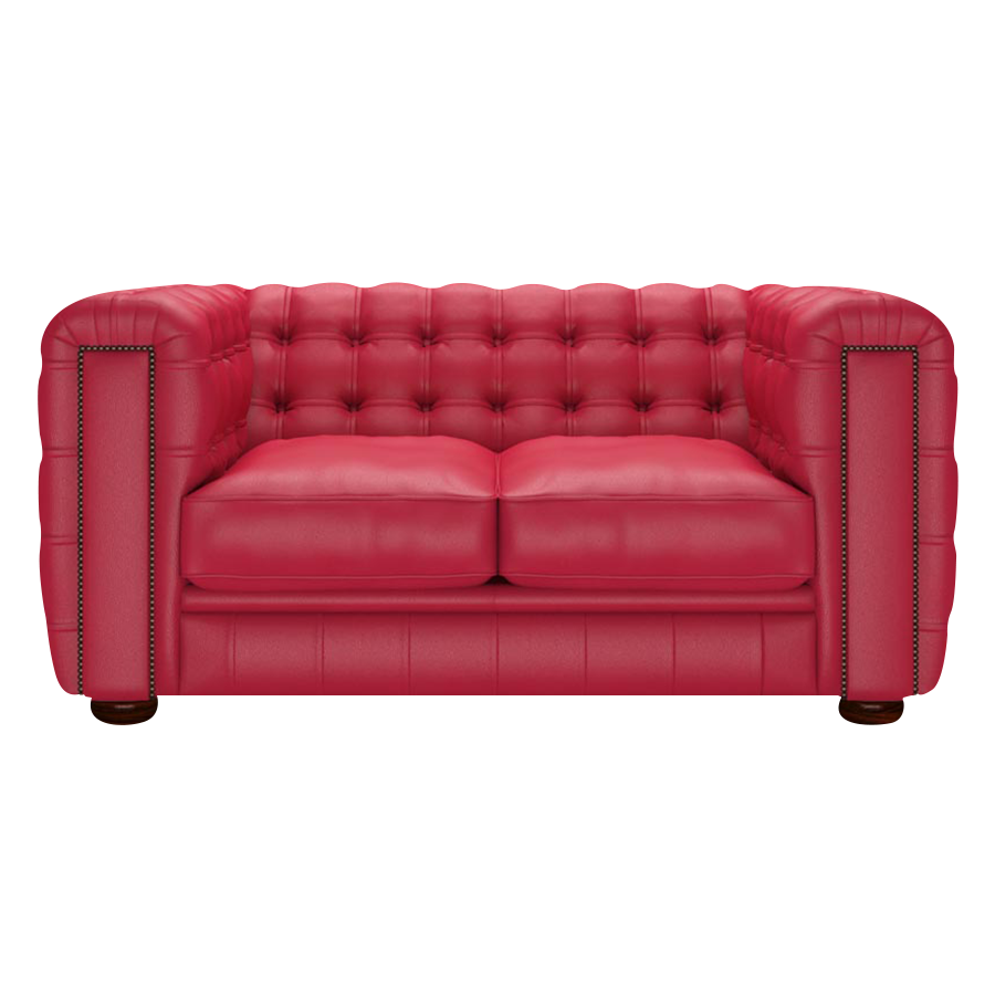 Kingsley 2 Sits Chesterfield Soffa Shelly Flame Red
