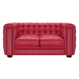 Kingsley 2 Sits Chesterfield Soffa Shelly Flame Red