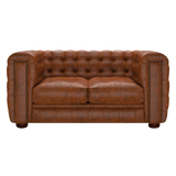 Kingsley 2 Sits Chesterfield Soffa Tudor Chestnut