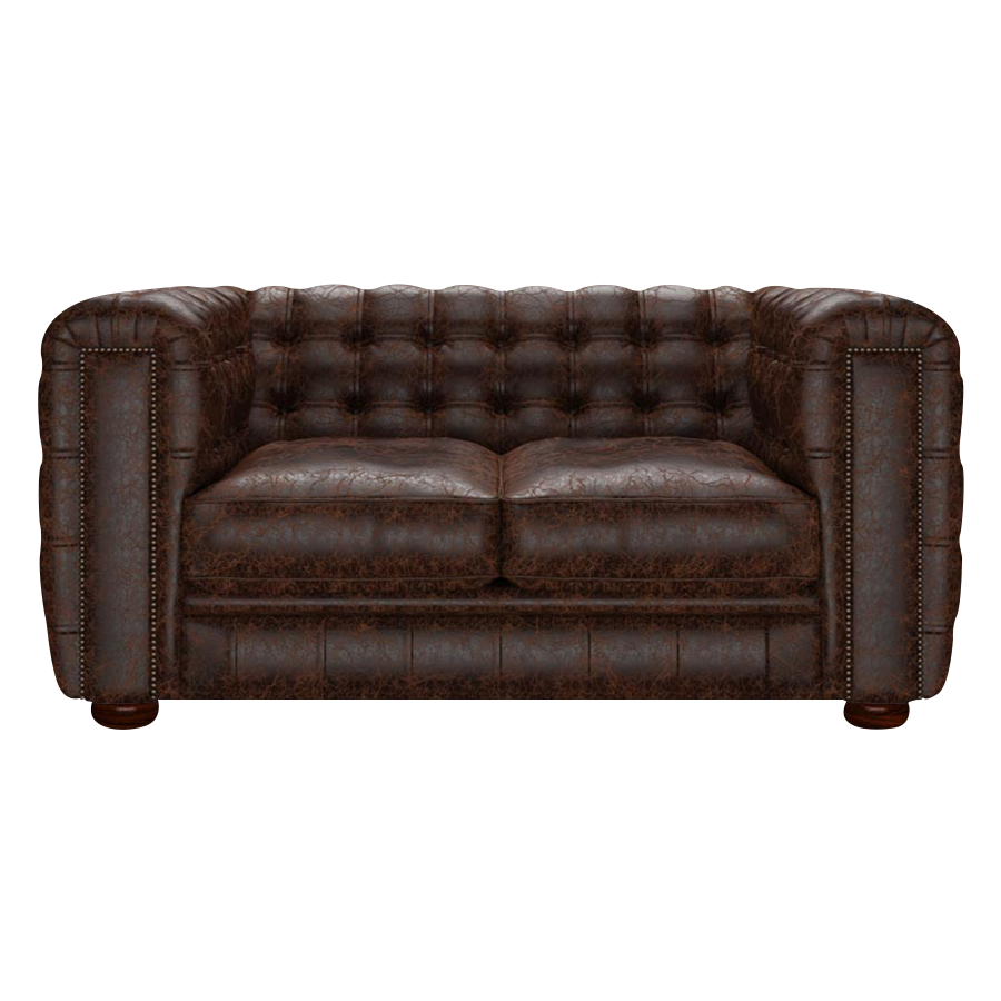 Kingsley 2 Sits Chesterfield Soffa Tudor Mahogany