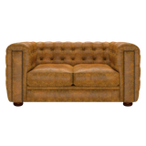 Kingsley 2 Sits Chesterfield Soffa Tudor Mustard