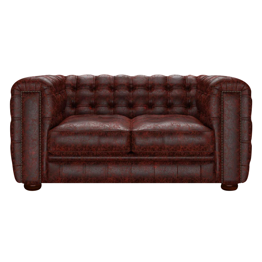 Kingsley 2 Sits Chesterfield Soffa Tudor Oxblood