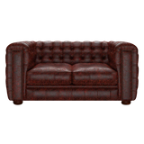 Kingsley 2 Sits Chesterfield Soffa Tudor Oxblood