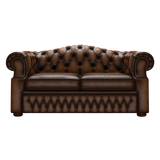 Lawrence 2 Sits Chesterfield Soffa Antique Autumn Tan