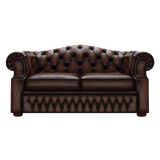 Lawrence 2 Sits Chesterfield Soffa Antique Brown