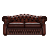 Lawrence 2 Sits Chesterfield Soffa Antique Chestnut
