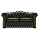 Lawrence 2 Sits Chesterfield Soffa Antique Green