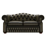 Lawrence 2 Sits Chesterfield Soffa Antique Olive