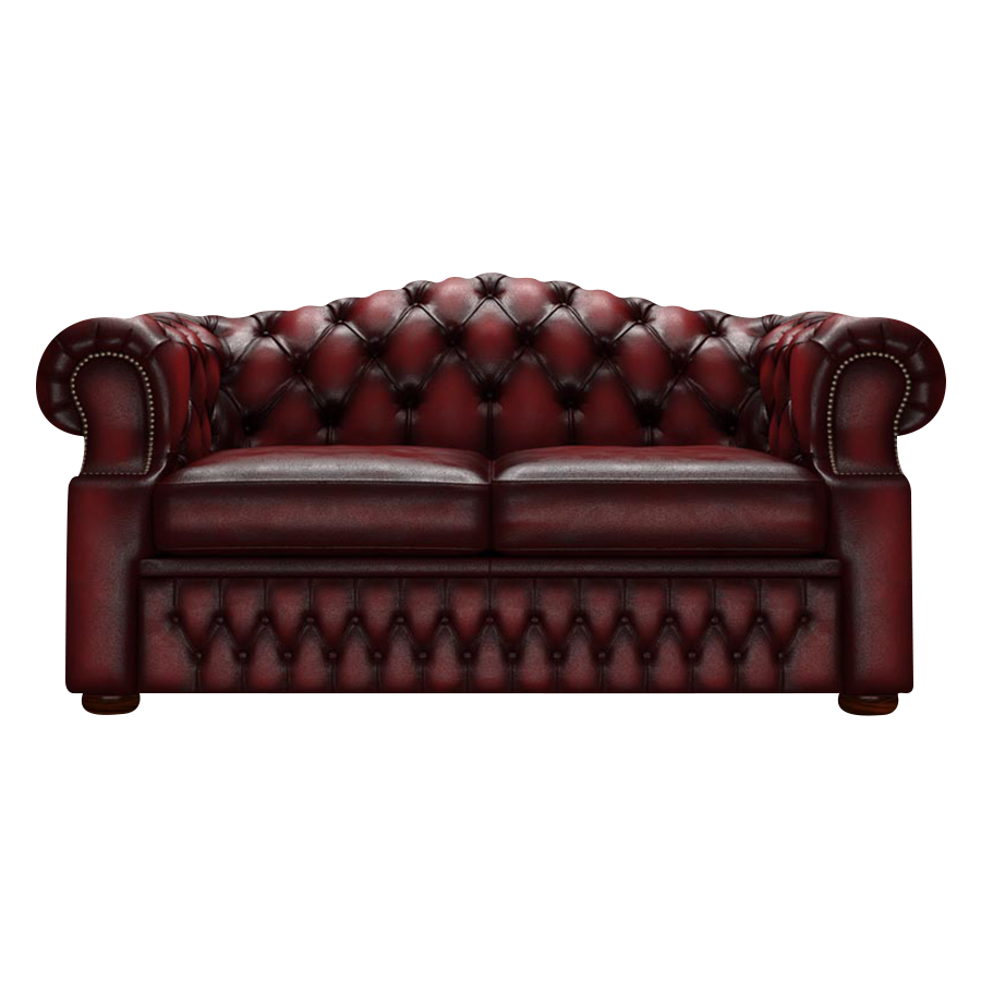 Lawrence 2 Sits Chesterfield Soffa Antique Red