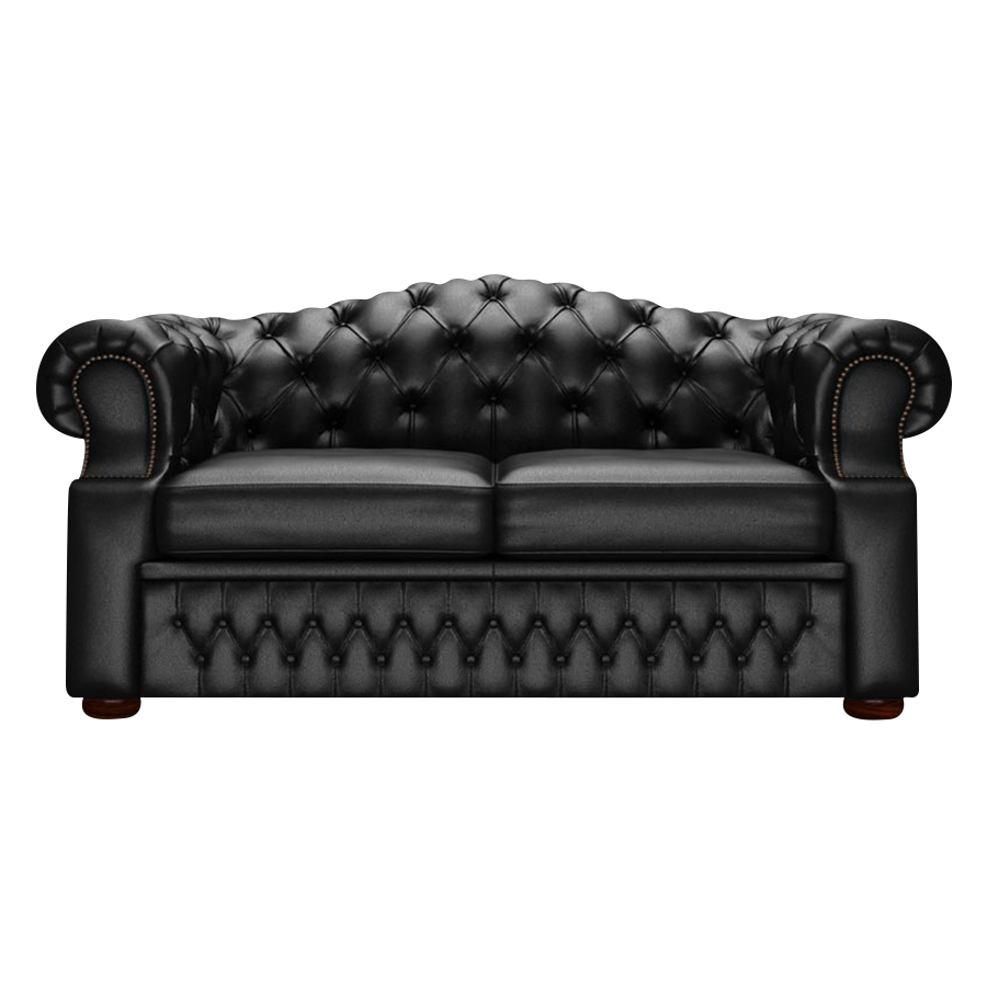 Lawrence 2 Sits Chesterfield Soffa Birch Black