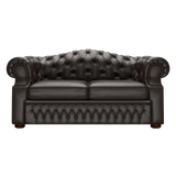 Lawrence 2 Sits Chesterfield Soffa Birch Brown