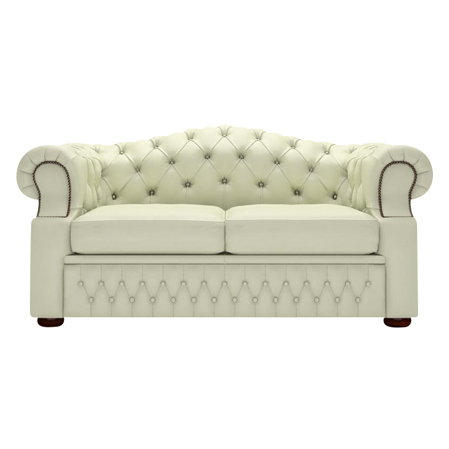 Lawrence 2 Sits Chesterfield Soffa Birch Cream