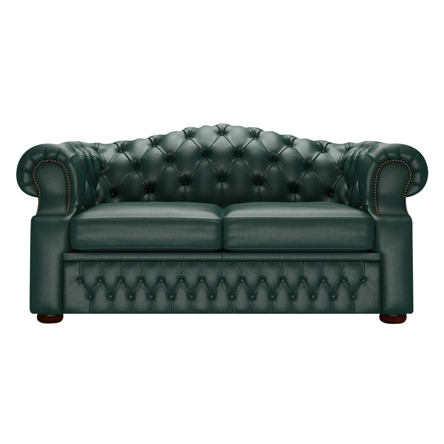 Lawrence 2 Sits Chesterfield Soffa Birch Forest Green