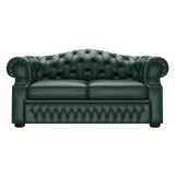 Lawrence 2 Sits Chesterfield Soffa Birch Forest Green