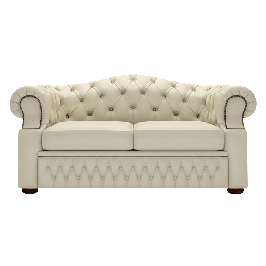 Lawrence 2 Sits Chesterfield Soffa Birch Ivory