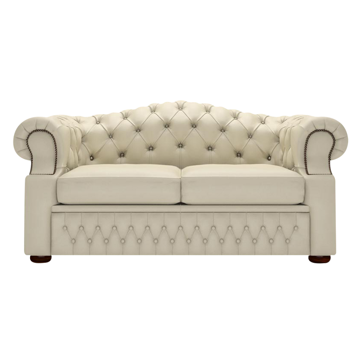 Lawrence 2 Sits Chesterfield Soffa Birch Ivory